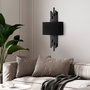 Opviq Axís - 15104 Lámpara de Pared de Metal y Tela Negra